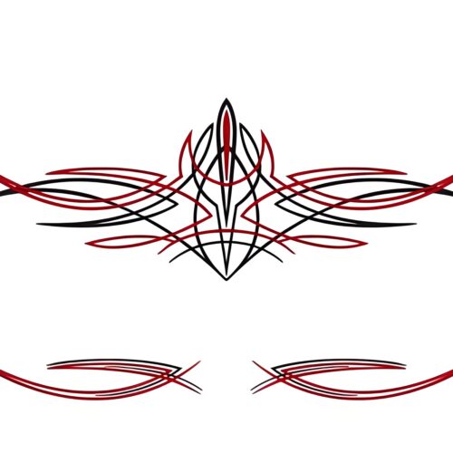 Gasser Pinstripes set of 3 Hotrod Art decals